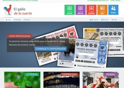 Web de loterías El gallo de la suerte