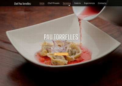 Web para Cheff – Pau Torrelles