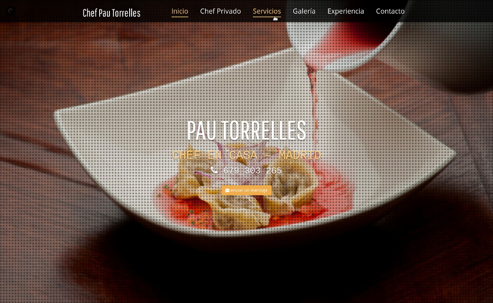 Web para Cheff – Pau Torrelles