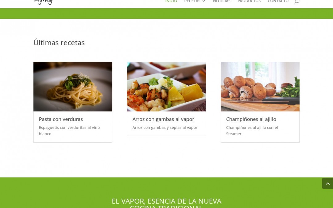 Web de productos de cocina Myway