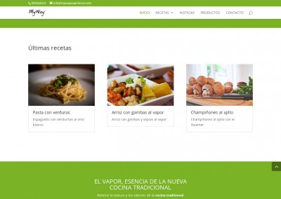 Web de productos de cocina Myway