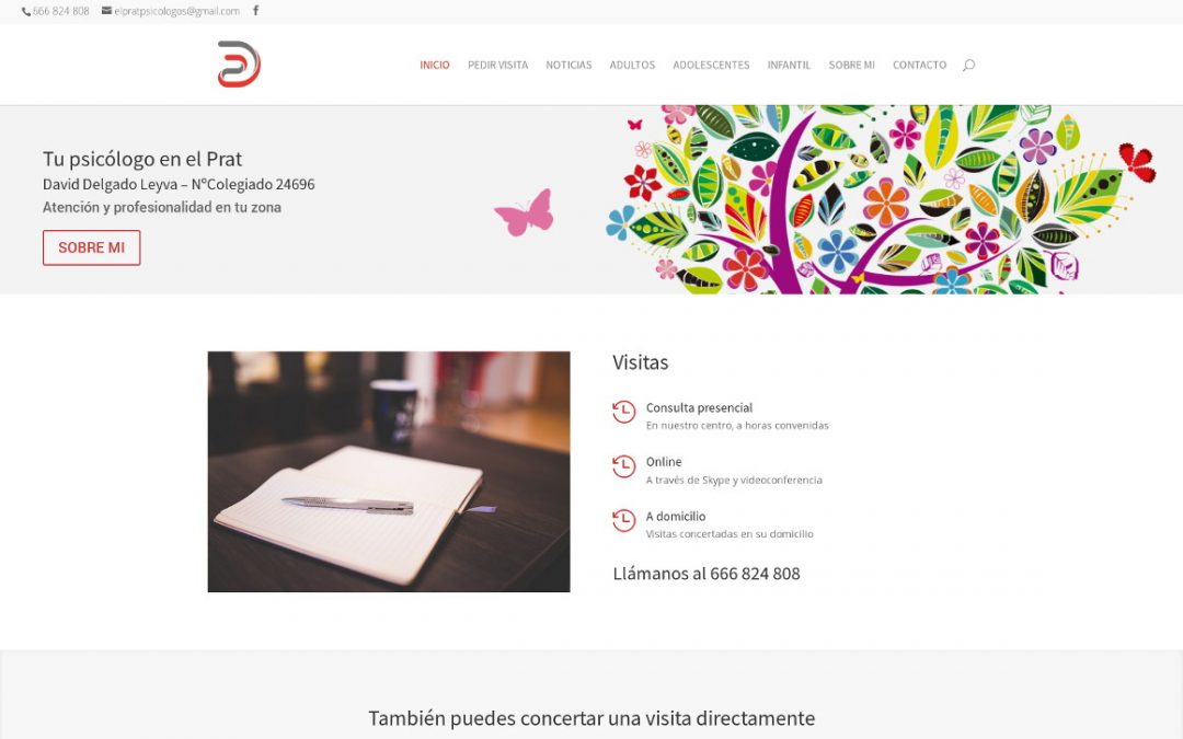 Web profesional para psicólogo