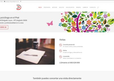 Web profesional para psicólogo